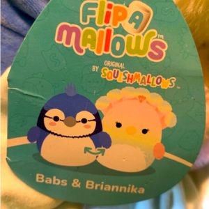 Original Squishmallows 12" Babs The Blue Jay & Briannika The Peacock